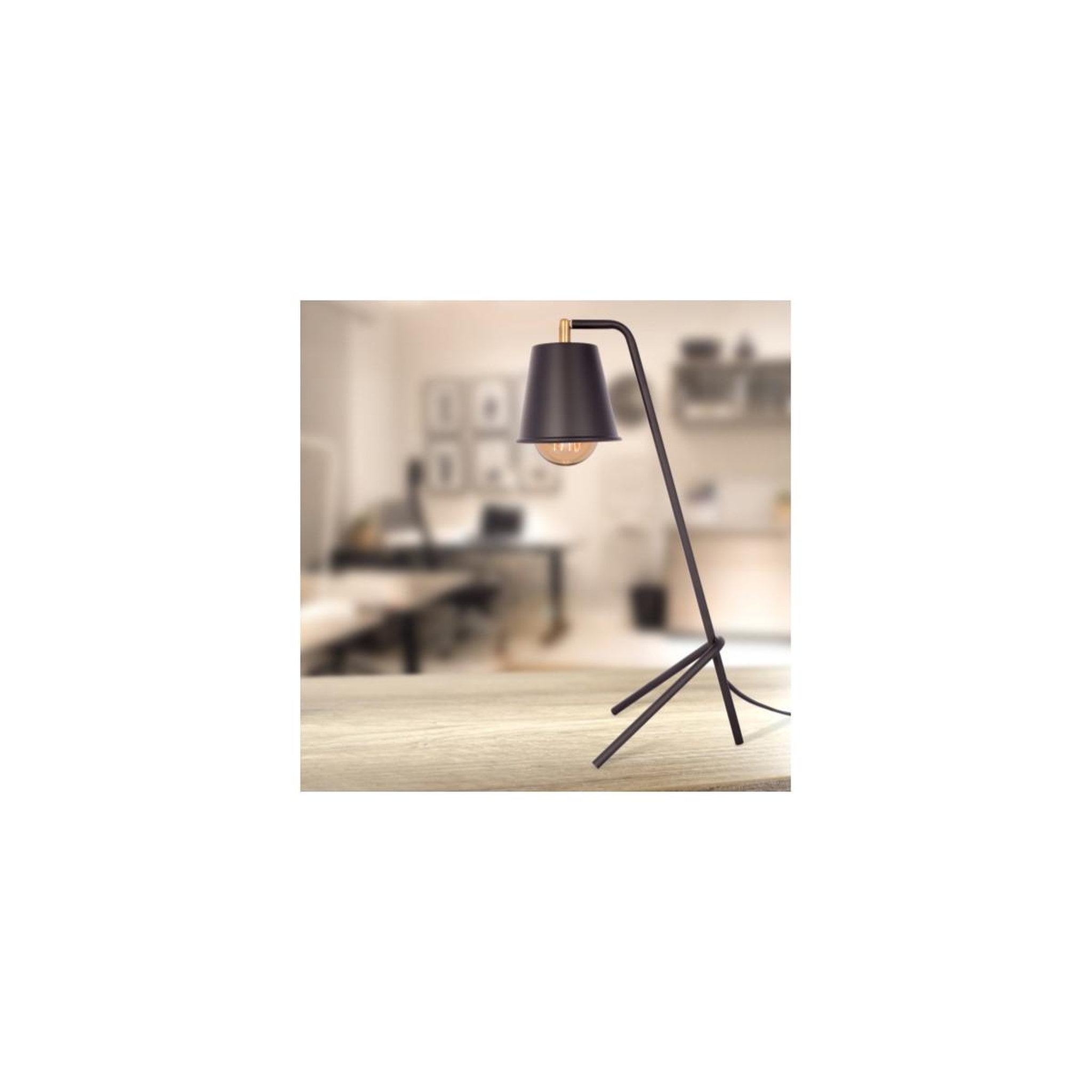 Voir la diapositive 3 : Paris Prix Lampe à Poser Trépied  Mariti  63cm Noir
