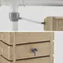 SWEEEK Récupérateur d'eau mural Grandval 300L imitation bois avec kit raccord chéneau inclus