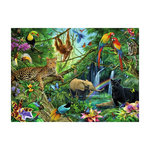 RAVENSBURGER Puzzle 200 p XXL - Animaux de la jungle