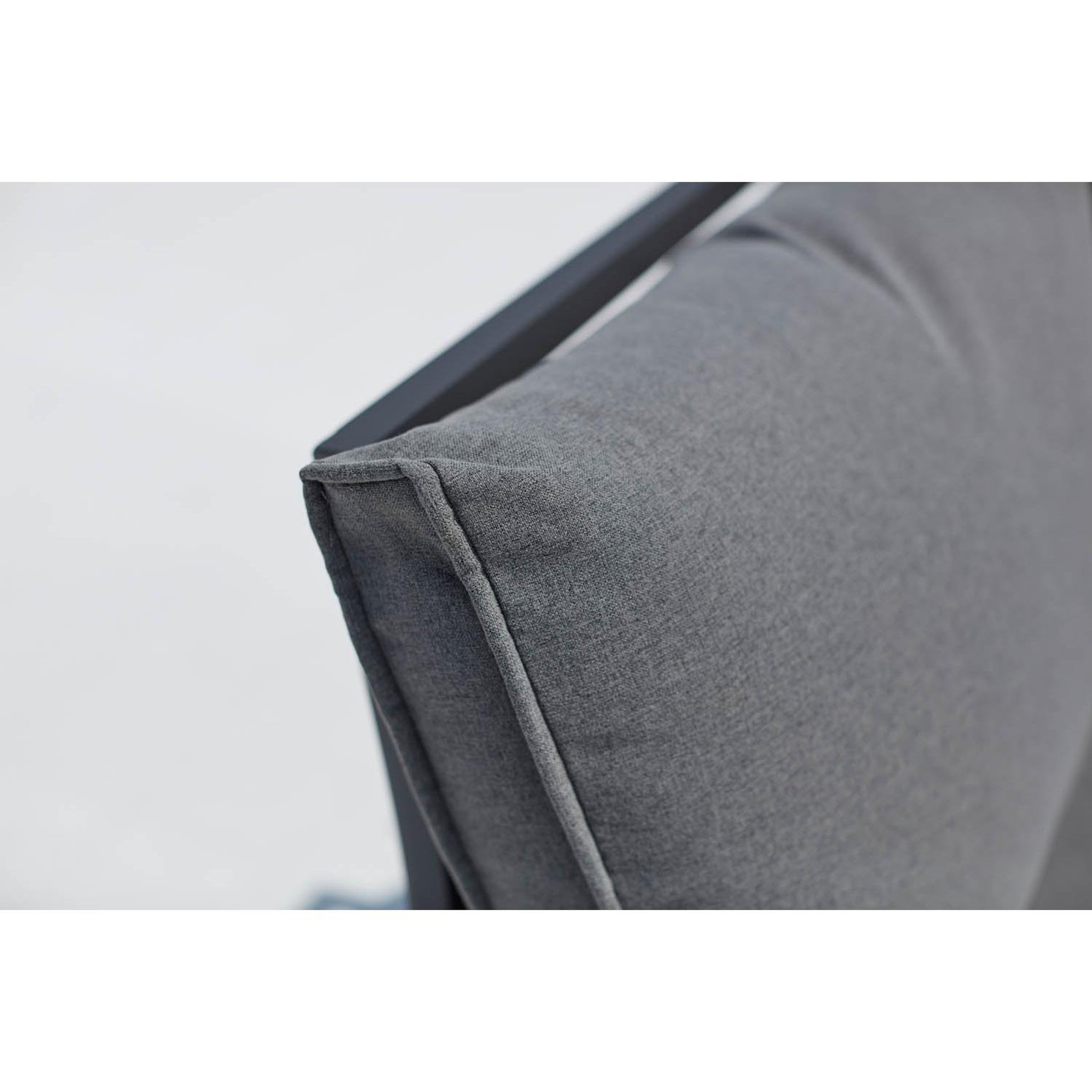 Voir la diapositive 5 : CONCEPT USINE Salon de jardin bas 5 places en aluminium gris foncé fira