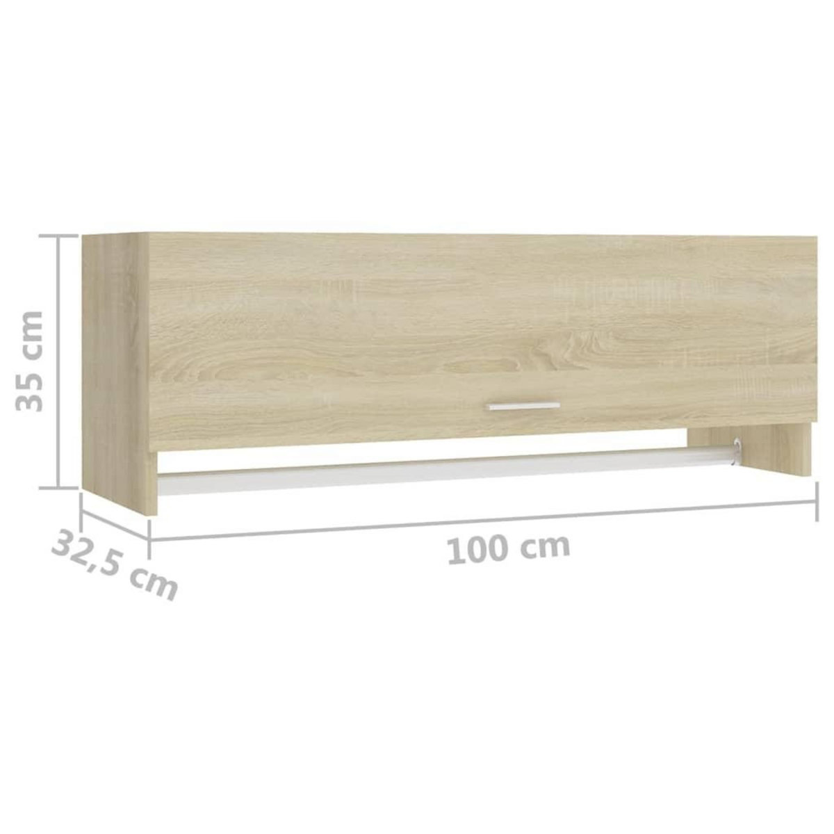 VIDAXL Garde-robe chene sonoma 100x32,5x35 cm bois d'ingenierie