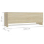 Voir la diapositive 6 : VIDAXL Garde-robe chene sonoma 100x32,5x35 cm bois d'ingenierie