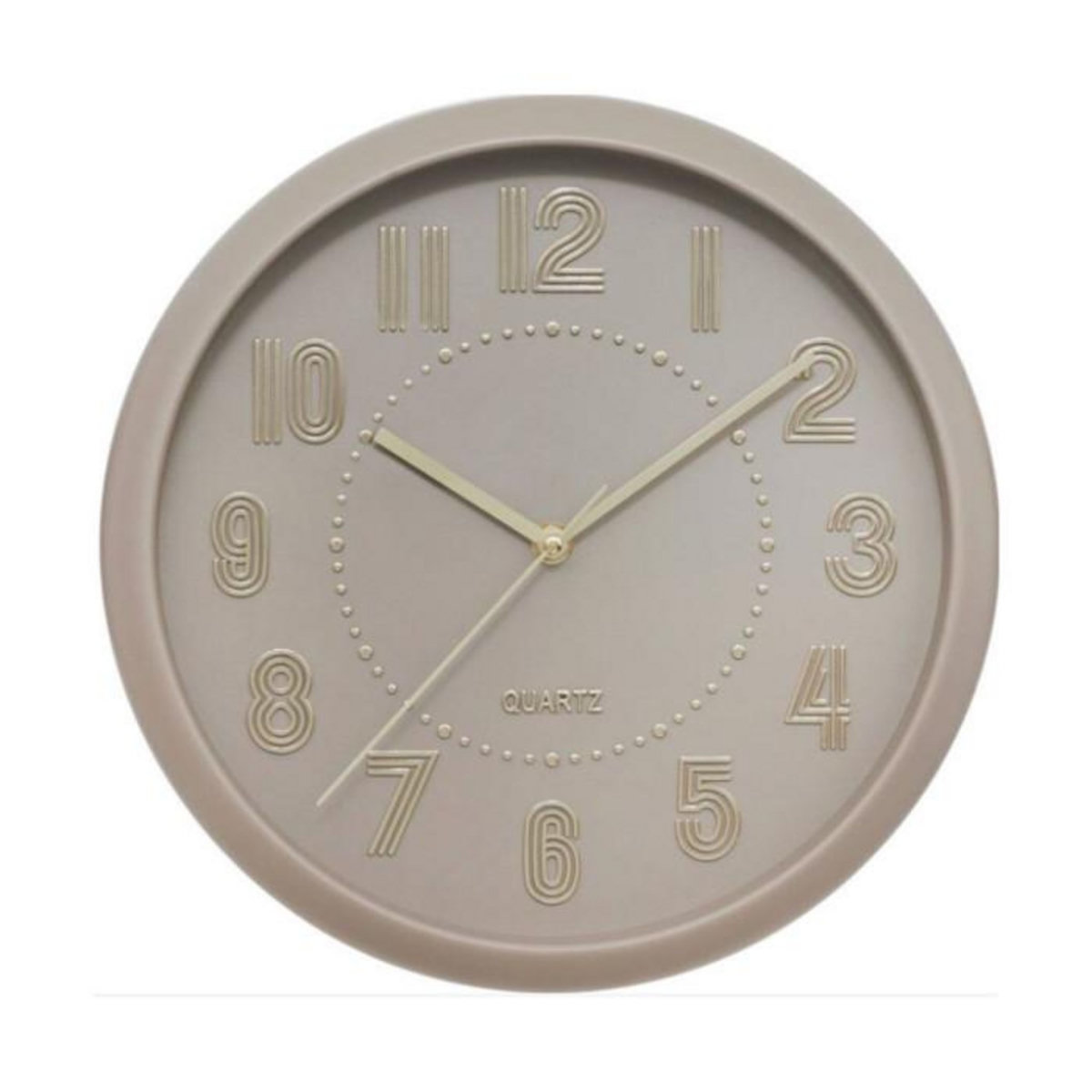 ATMOSPHERA Horloge Murale Design  Alizée  30cm Taupe