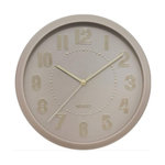ATMOSPHERA Horloge Murale Design  Alizée  30cm Taupe