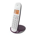 Logicom Téléphone fixe sans fil - LOGICOM - DECT ILOA 150 SOLO - Aubergine - Sans répondeur