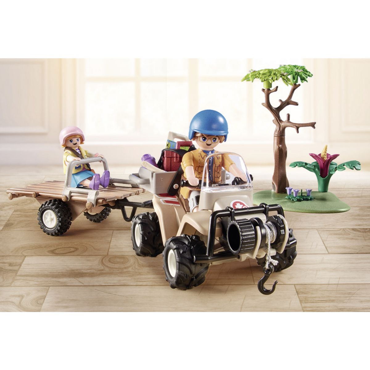 PLAYMOBIL 71011 - Quad de secours pour animaux Wiltopia