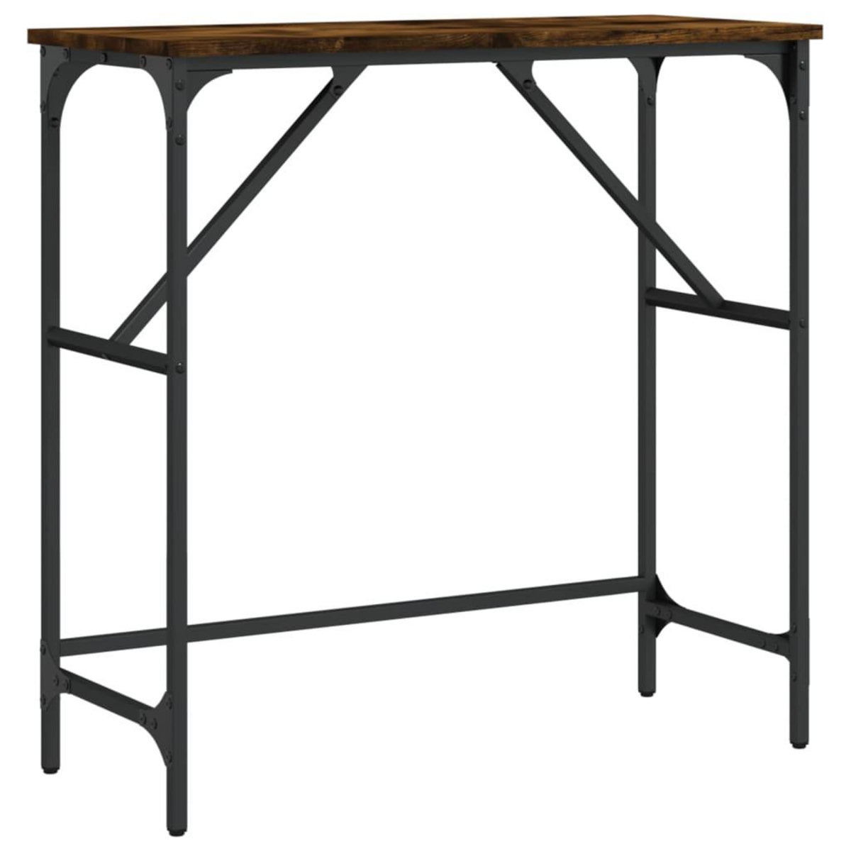 VIDAXL Table console chene fume 75x32x75 cm bois d'ingenierie