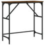 Voir la diapositive 2 : VIDAXL Table console chene fume 75x32x75 cm bois d'ingenierie