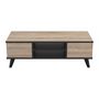 Voir la diapositive 7 : Table basse 2 tiroirs 2 niches L106cm JAMES
