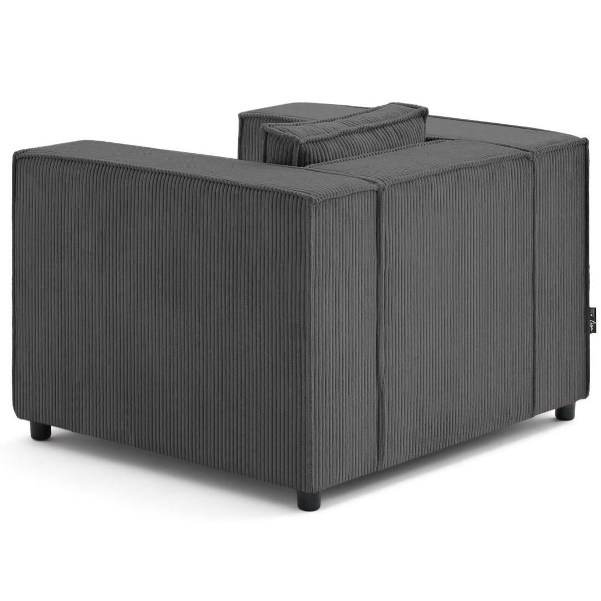 LISA DESIGN Stella - fauteuil en velours côtelé