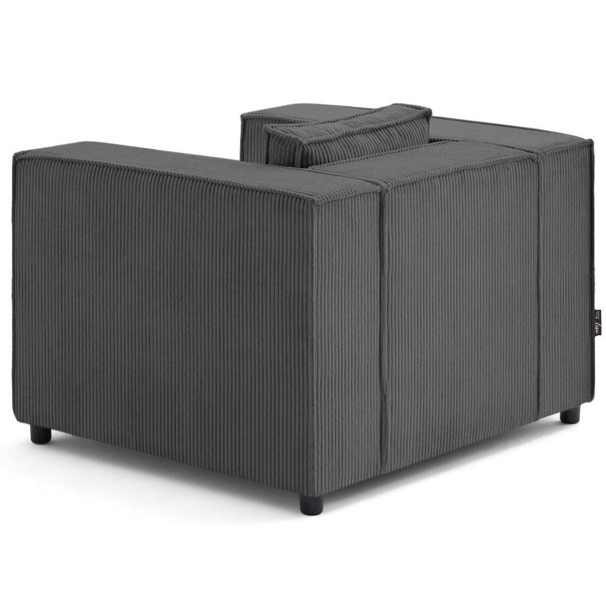 LISA DESIGN Stella - fauteuil en velours côtelé