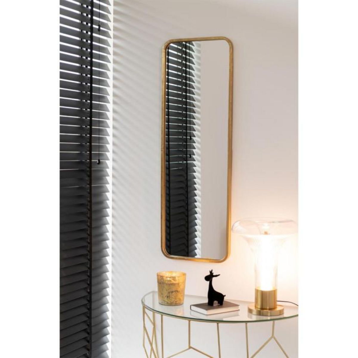 Paris Prix Miroir Mural en Métal Design  Mona  119cm Or