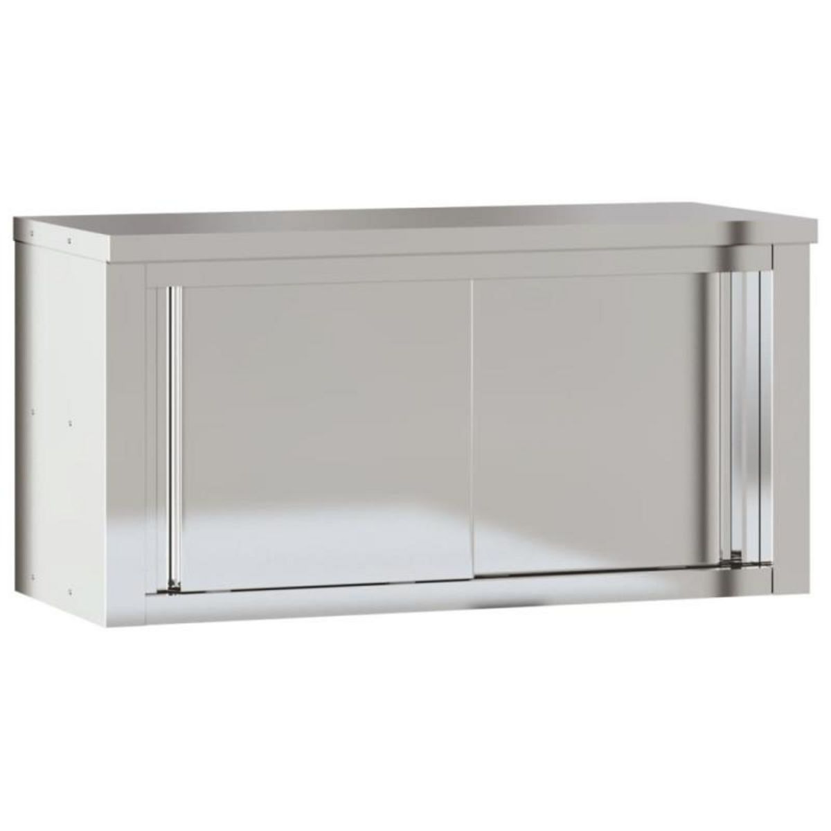 VIDAXL Armoire murale de cuisine avec portes coulissantes inox