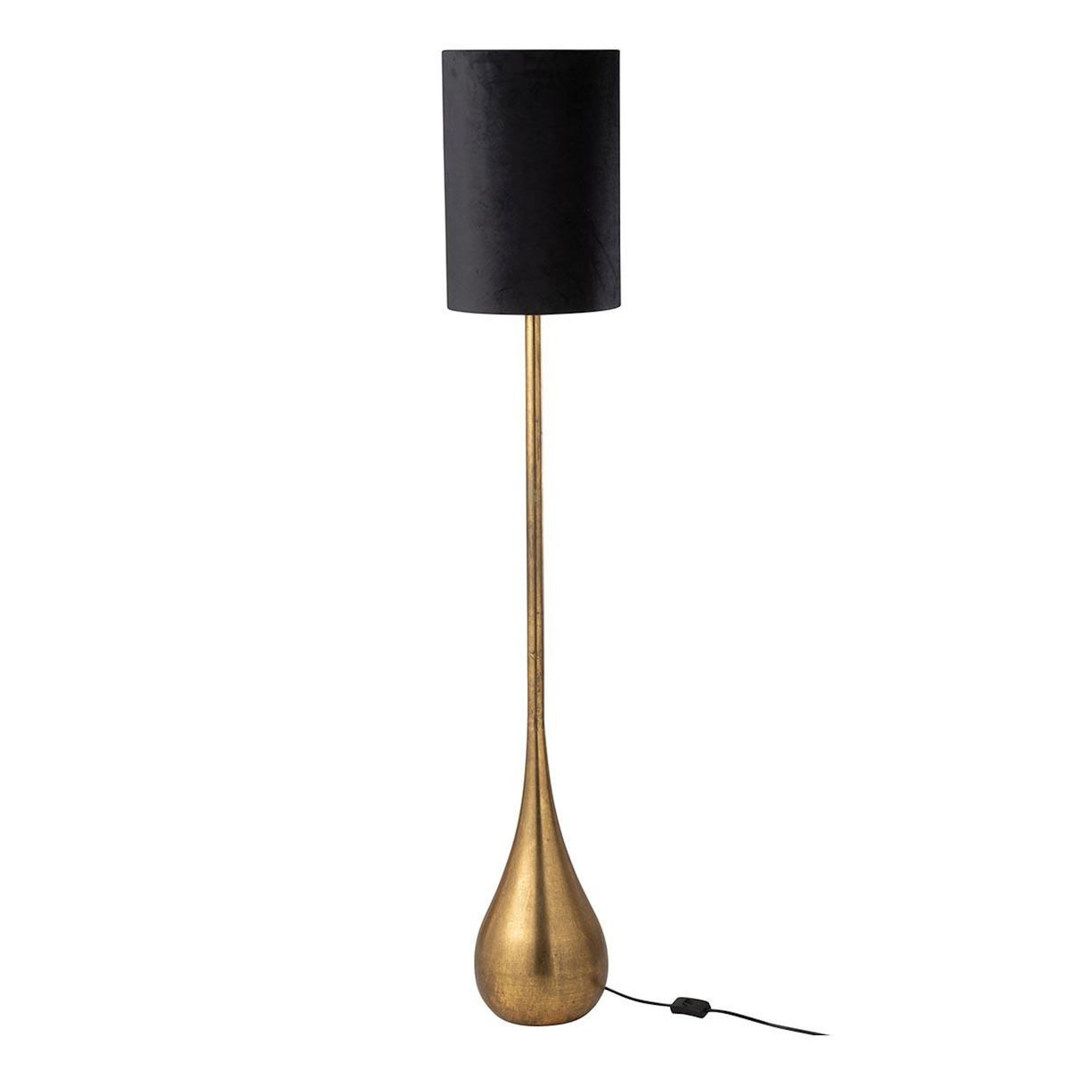 Paris Prix Lampadaire Design Goutte  Jonhie  130cm Or & Noir