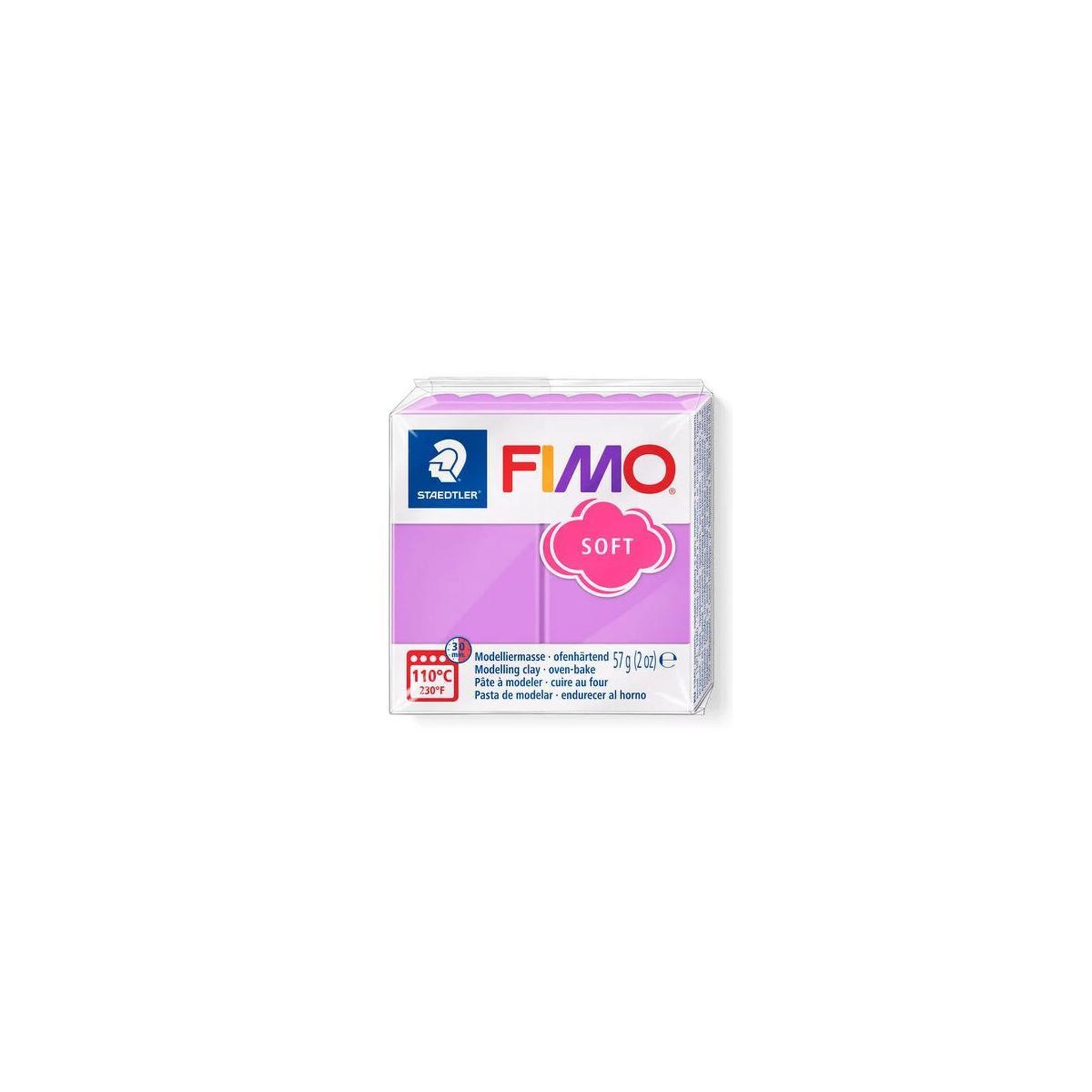 FIMO SOFT 57G LAVANDE 62 BT6 DTM LOISIRS CREATIFS DTM UN261462
