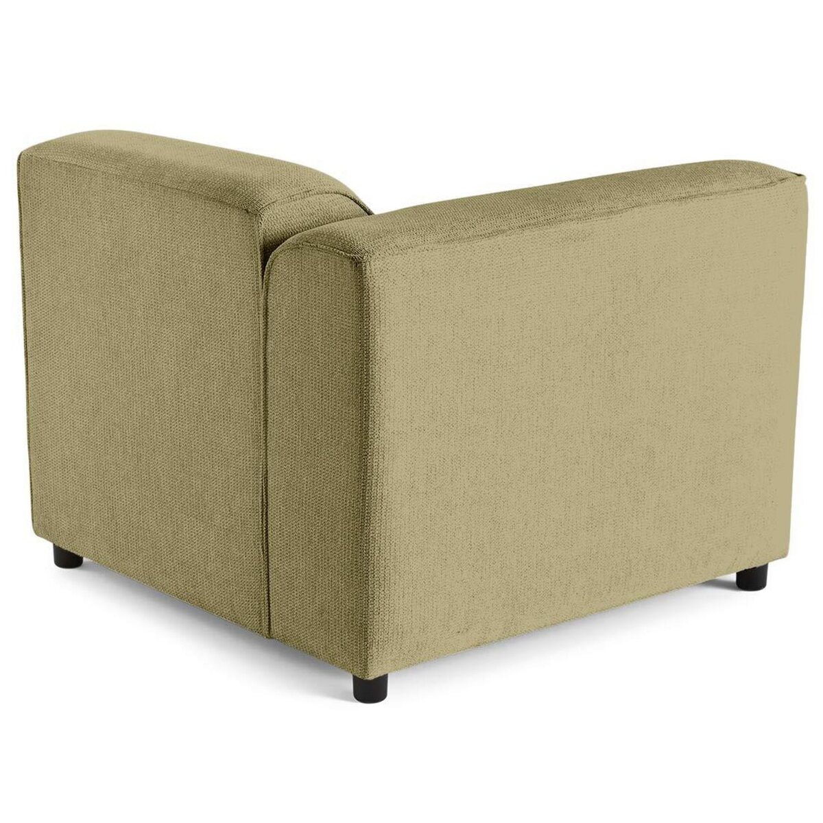 LISA DESIGN Suaro - module d'assise d'angle gauche en tissu texturé