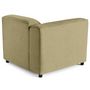 Voir la diapositive 5 : LISA DESIGN Suaro - module d'assise d'angle gauche en tissu texturé
