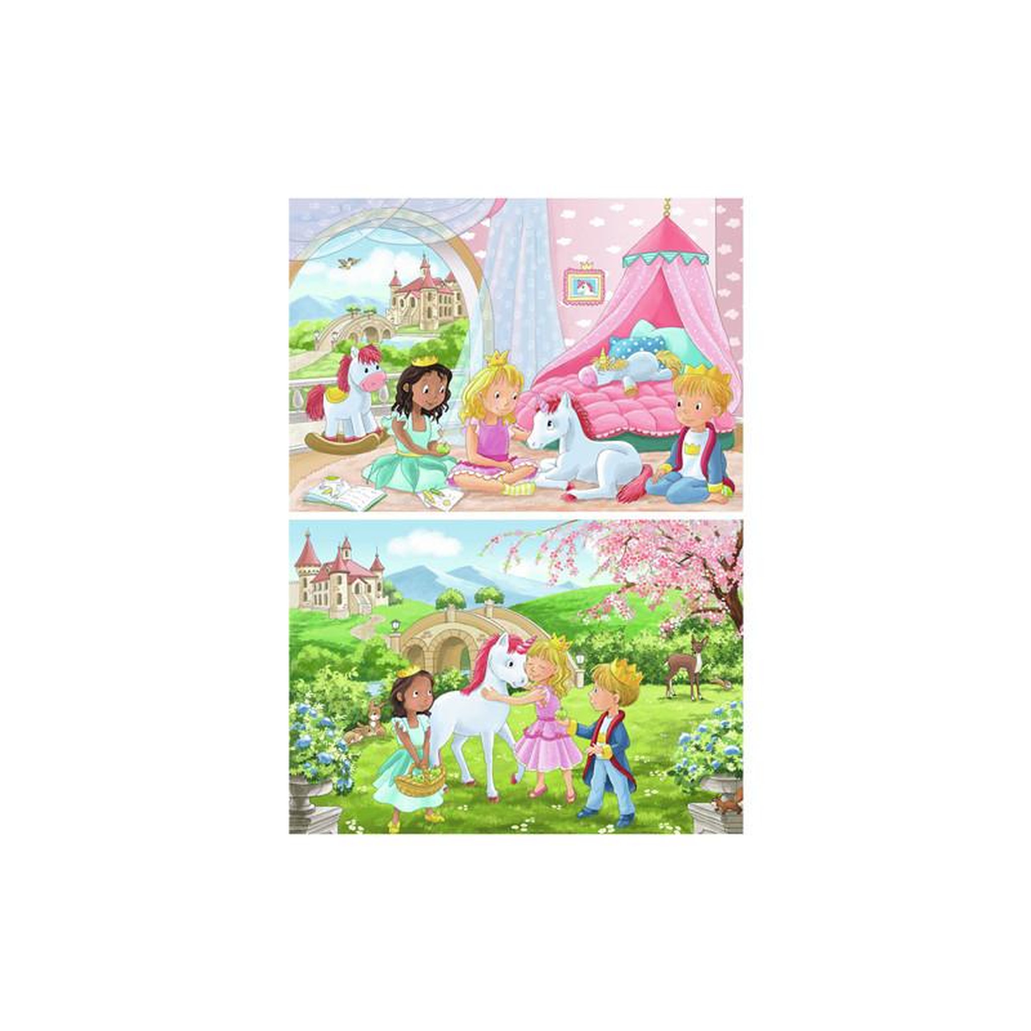 Voir la diapositive 2 : RAVENSBURGER Ravensburger - Jigsaw puzzle Prince & Princess, 2x12 pcs. 120008583