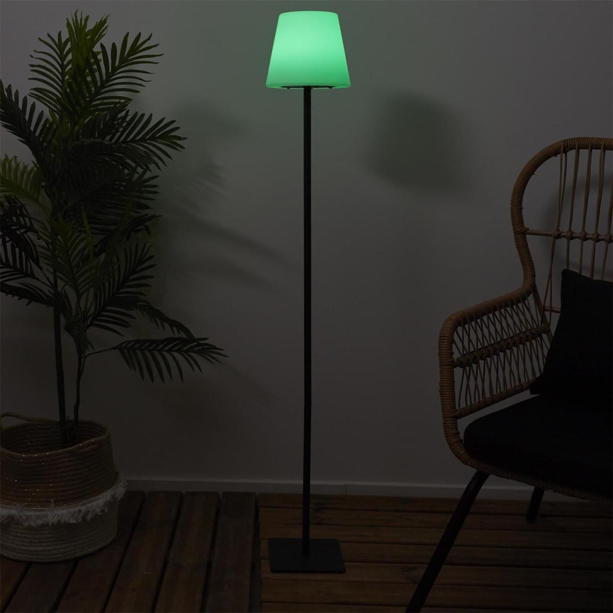 Voir la diapositive 6 : The Home Deco Factory Lampadaire d'extérieur solaire  led  120cm blanc