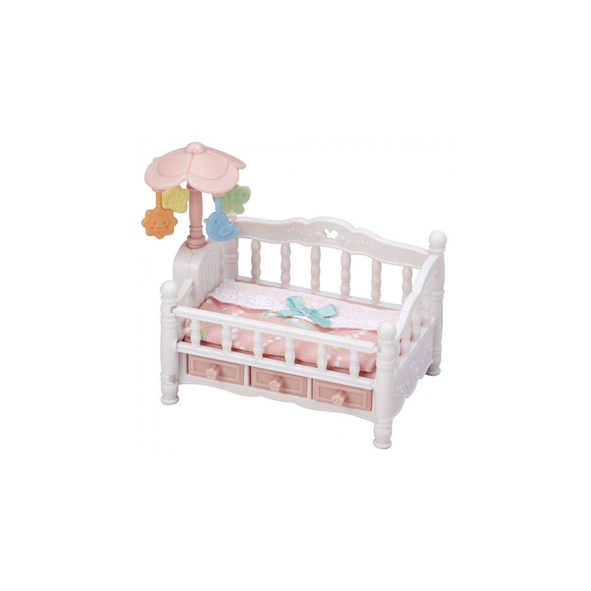 Voir la diapositive 2 : Sylvanian Families 5534  Le lit de bebe et mobile