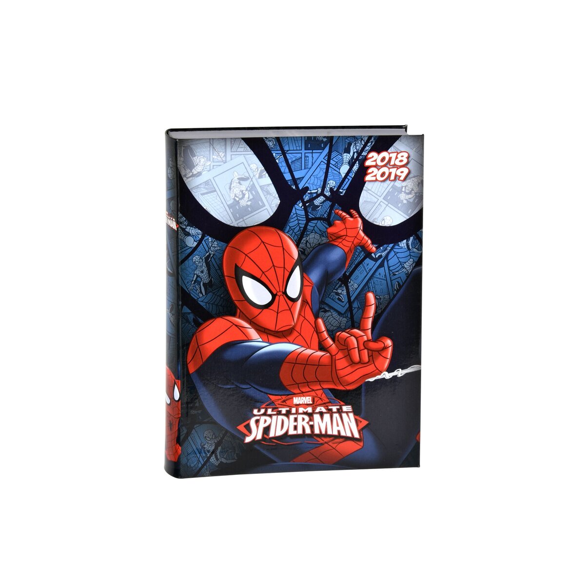 Agenda scolaire carton souple garçon 12x17cm Spiderman 