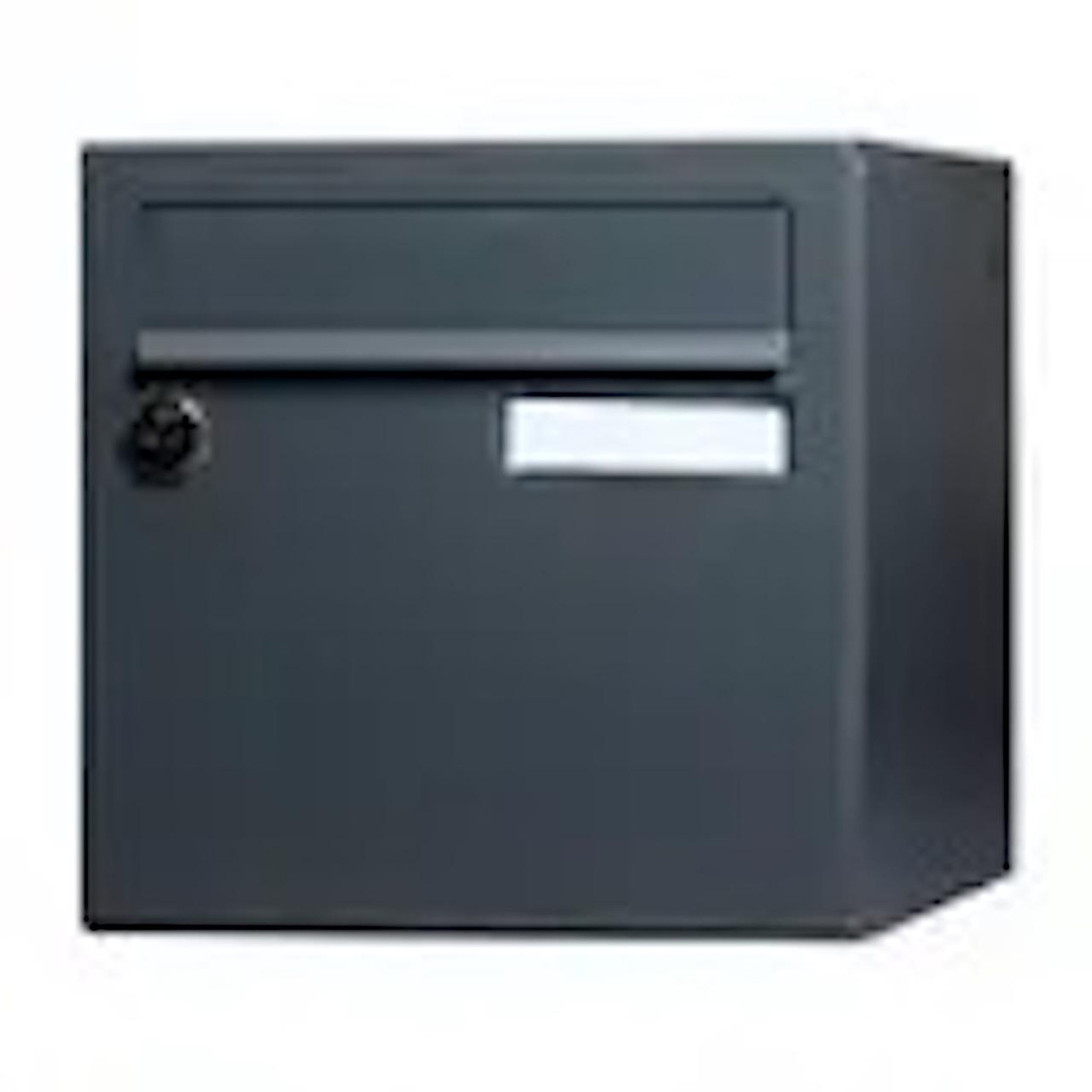 RENZ Boîte aux lettres normalisée - 2 portes - Essentiel - acier gris brillant