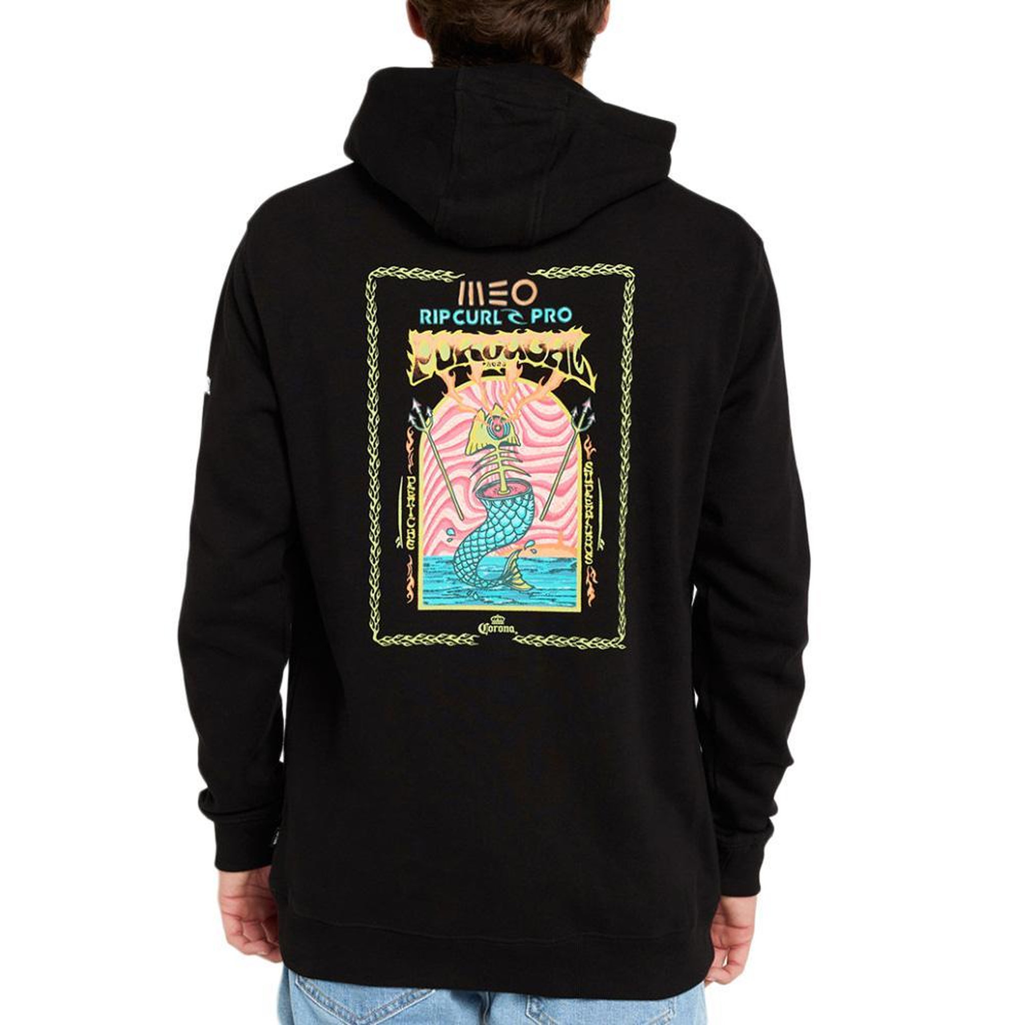 Voir la diapositive 2 : Rip Curl Sweat à Capuche Noir Homme Rip Curl Meo Rip Curl Pro