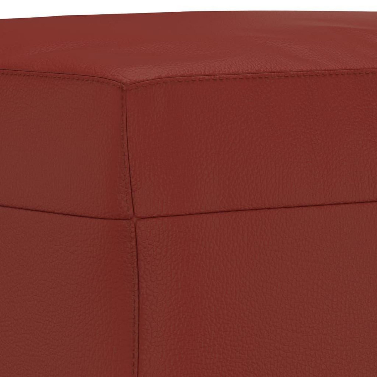 VIDAXL Banc Rouge bordeaux 100x35x41 cm Similicuir