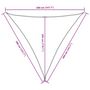 Voir la diapositive 3 : VIDAXL Voile de parasol tissu oxford triangulaire 3,6x3,6x3,6 m