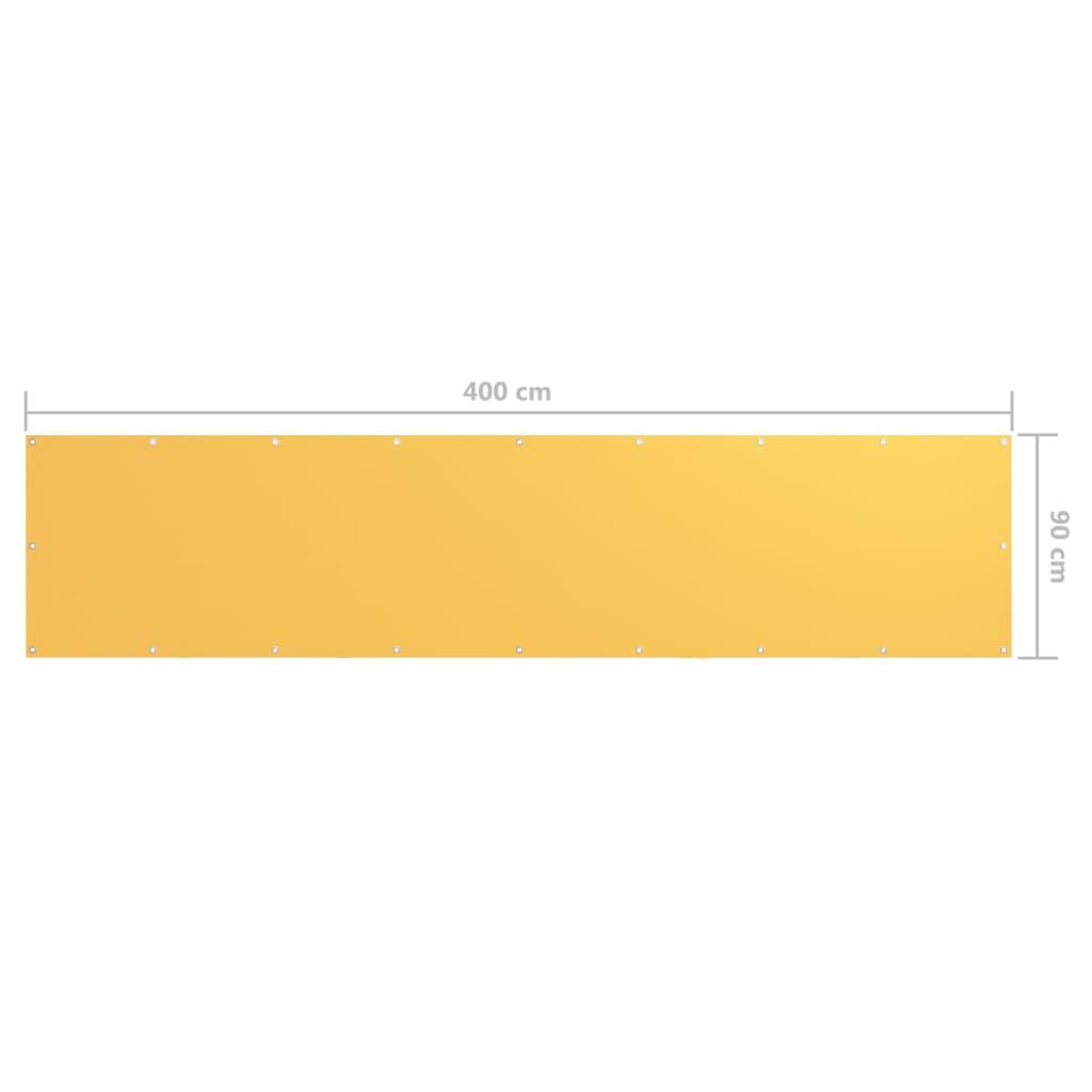 Voir la diapositive 5 : VIDAXL Ecran de balcon Jaune 90x400 cm Tissu Oxford