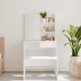 Voir la diapositive 3 : VIDAXL Coiffeuse avec miroir blanc 74,5x40x141 cm