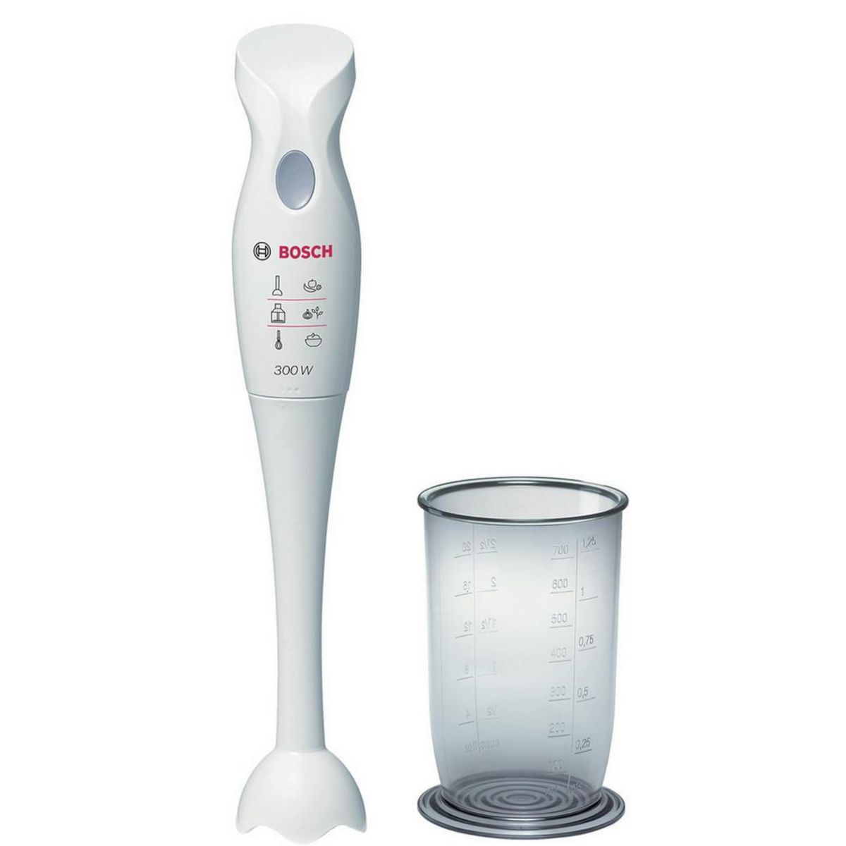 BOSCH Mixeur plongeant 300w blanc/gris - msm6b150