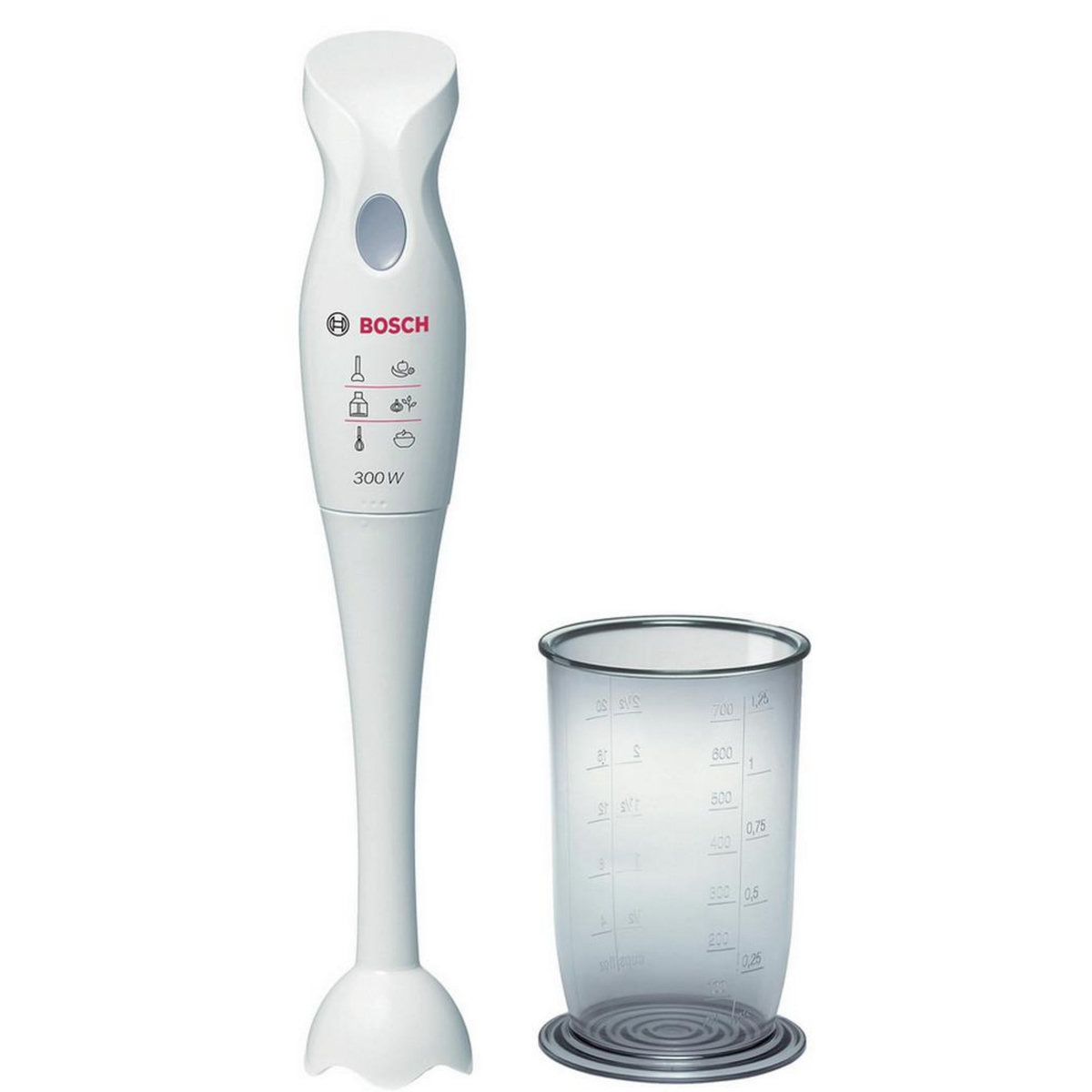 BOSCH Mixeur plongeant 300w blanc/gris - msm6b150