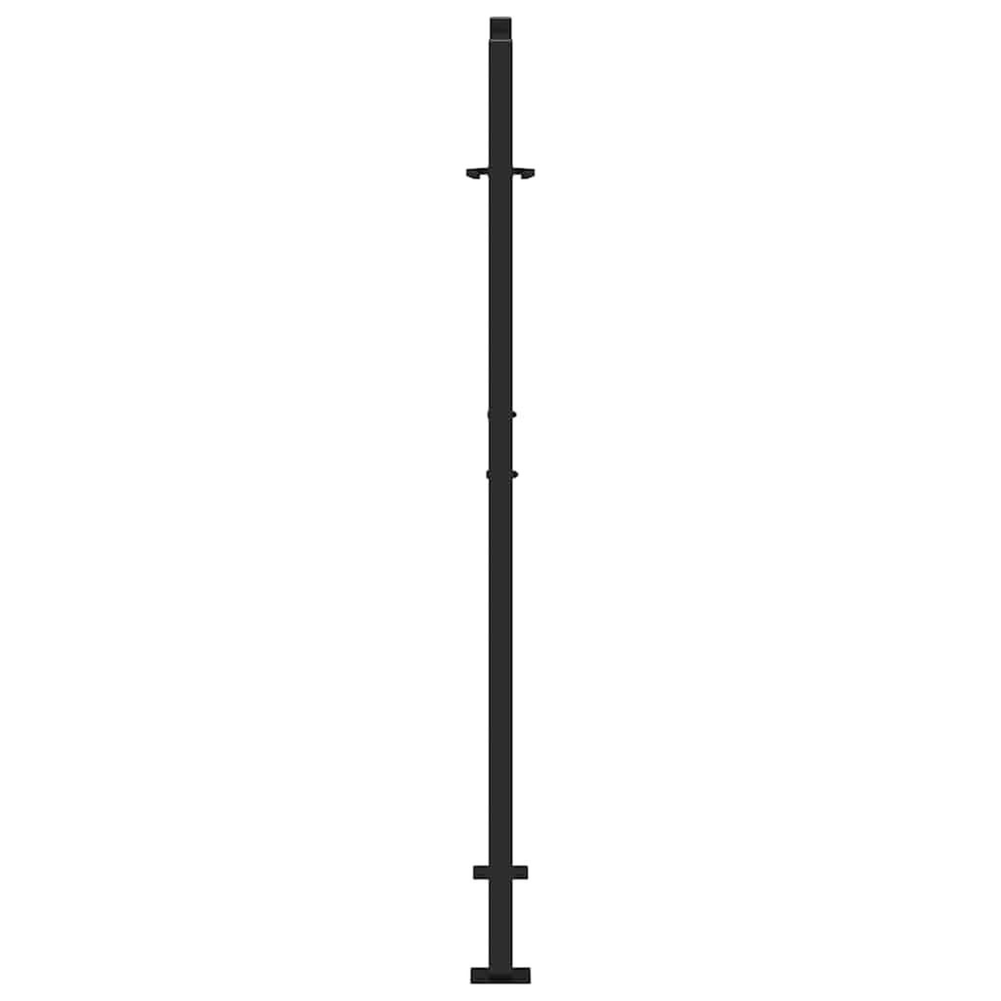 Voir la diapositive 5 : VIDAXL Portail de jardin noir 105x155 cm acier conception de lumiere
