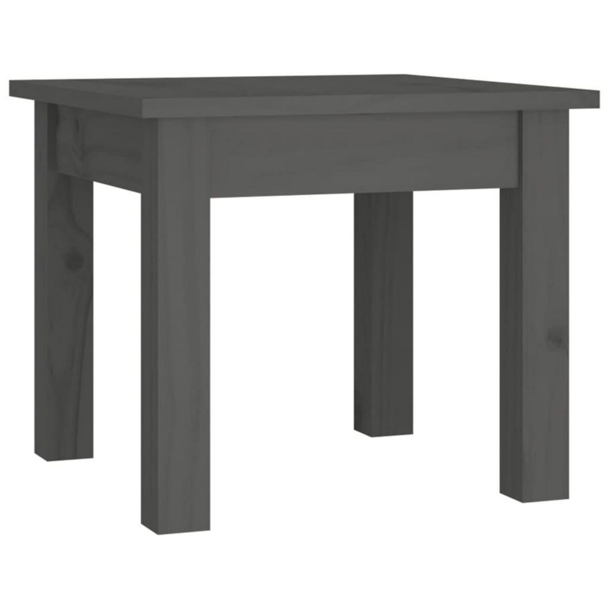 VIDAXL Table basse Gris 35x35x30 cm Bois massif de pin