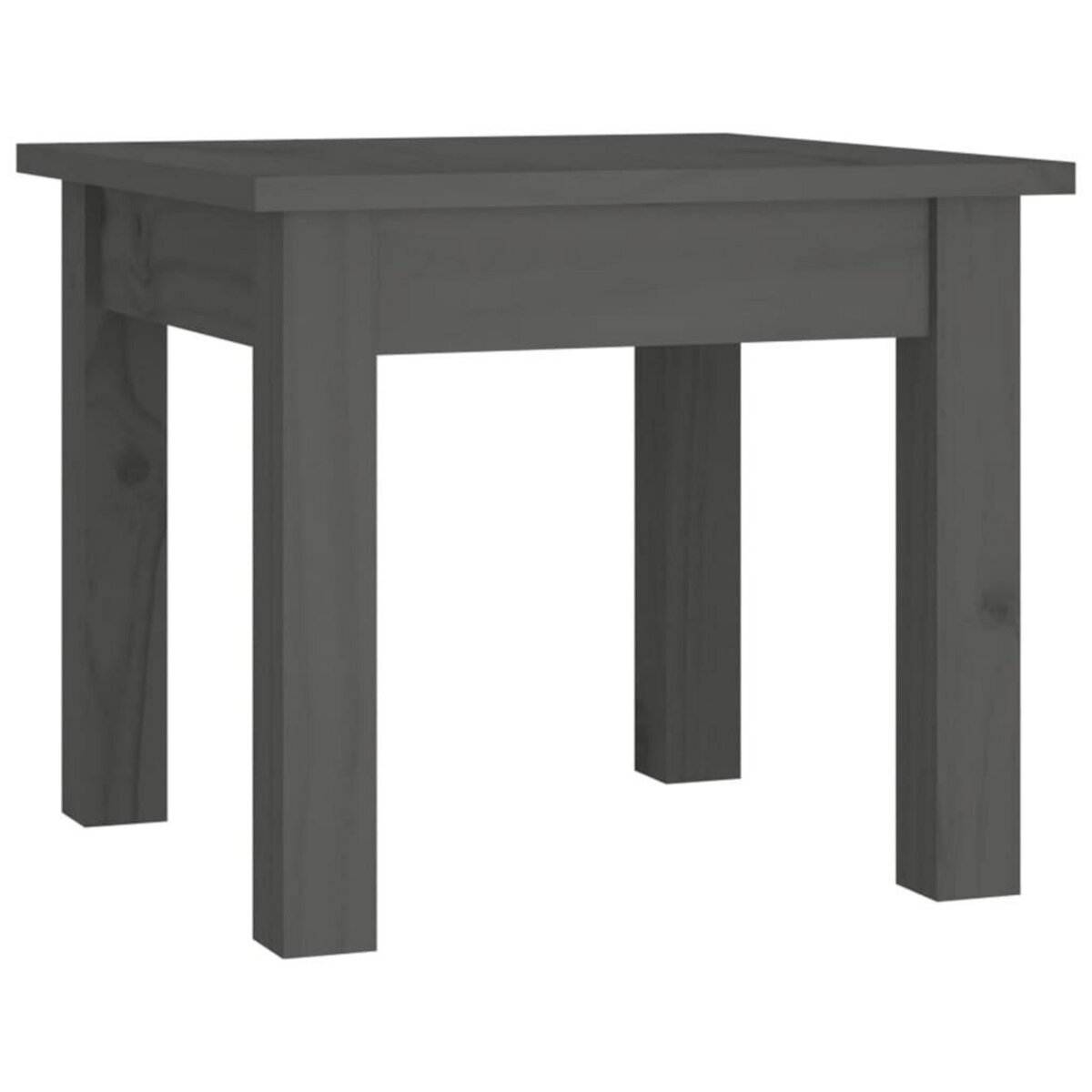 VIDAXL Table basse Gris 35x35x30 cm Bois massif de pin