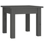 Voir la diapositive 2 : VIDAXL Table basse Gris 35x35x30 cm Bois massif de pin