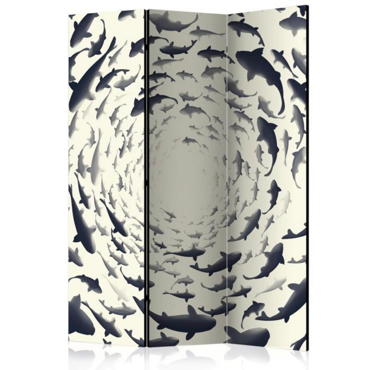 Paris Prix Paravent 3 Volets  Fish Swirl  135x172cm