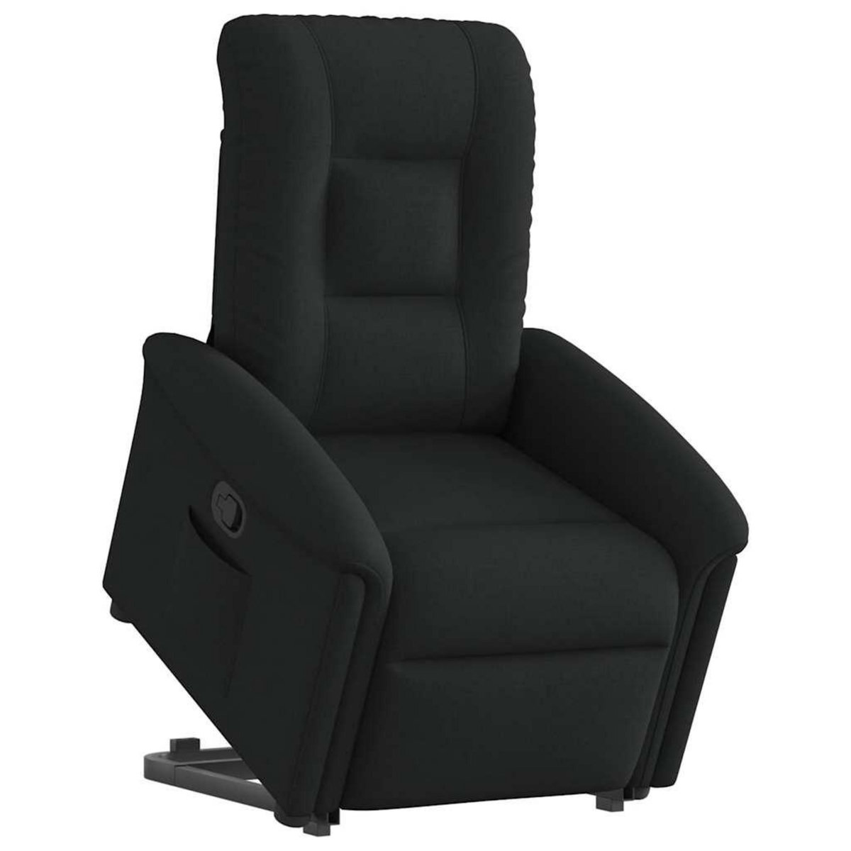VIDAXL Fauteuil inclinable noir tissu