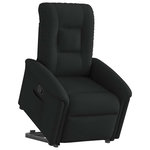 VIDAXL Fauteuil inclinable noir tissu
