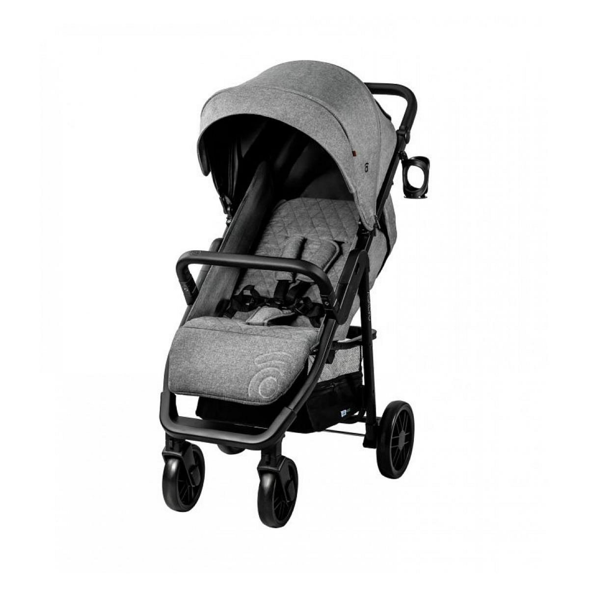 Asalvo Poussette Ness 2 en Acier Gris - Confort et Praticité pour Bébé