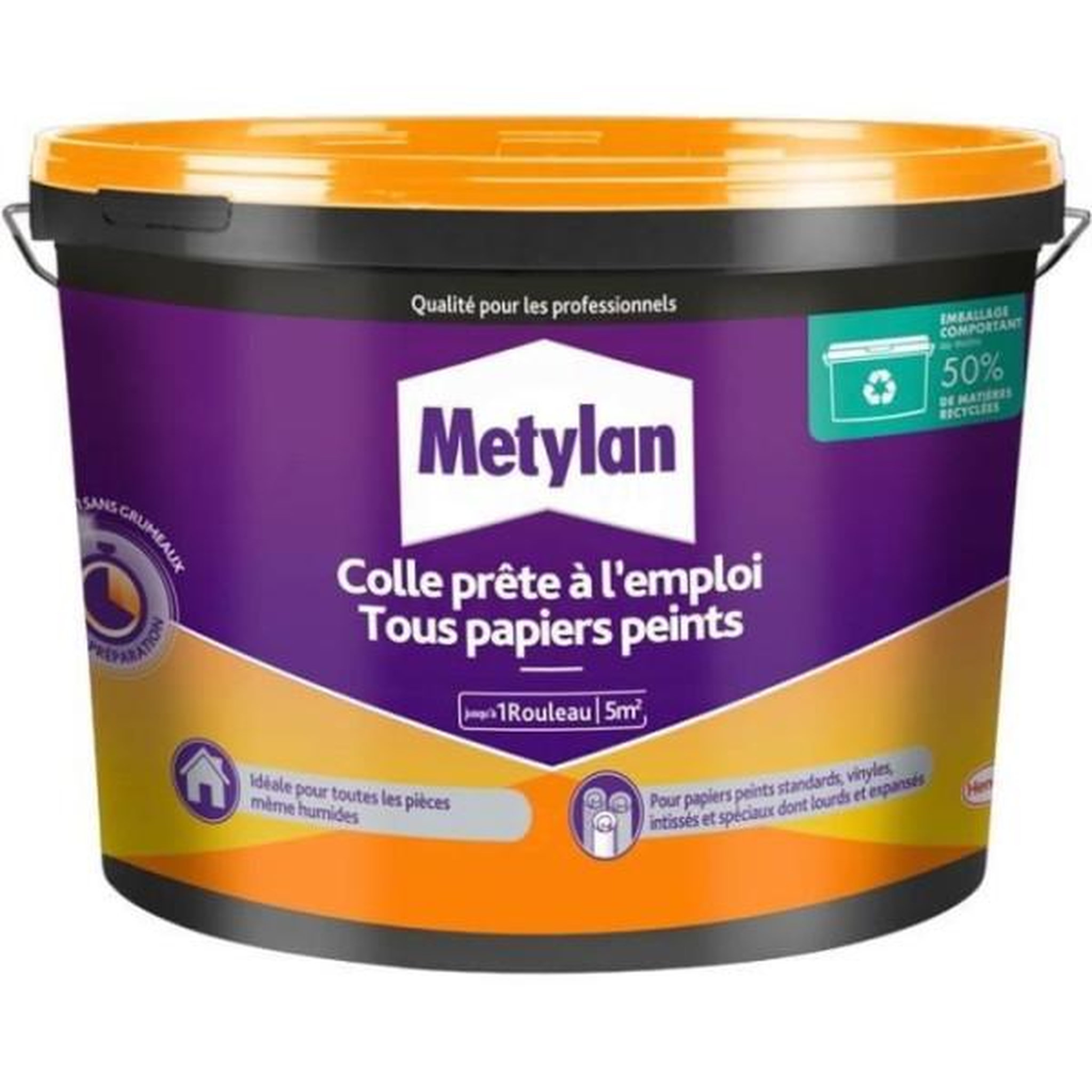 METYLAN Colle - METYLAN - 2785042 - Pret a l'Emploi - Tous Papiers Peints - Seau - 1kg