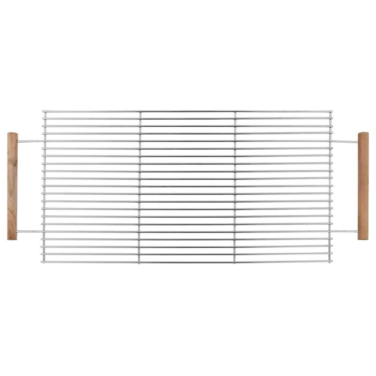 VIDAXL Barbecue au charbon sur chariot Acier inoxydable et 2 etageres