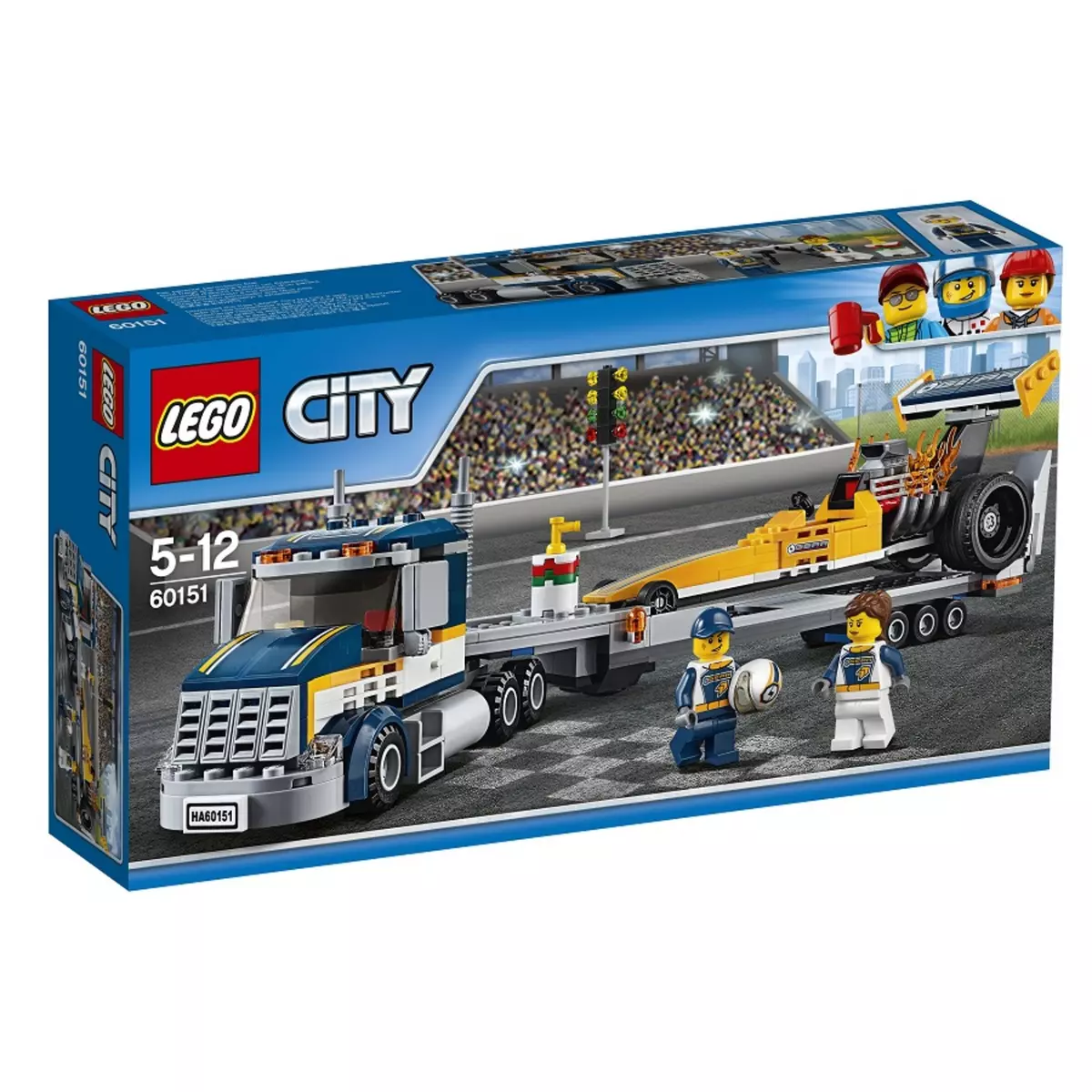 LEGO City 60151 - Le transporteur du dragster