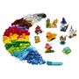 Voir la diapositive 2 : LEGO Classic 11013 - Briques transparentes créatives, Set avec Animaux Lion, Oiseau, Tortue, Jeu de Construction Enfants +4 ans