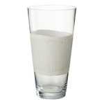 Paris Prix Vase Déco en Verre  Delph  35cm Transparent & Blanc