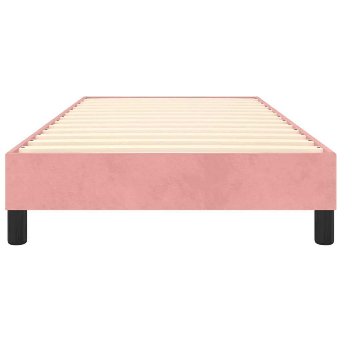 VIDAXL Cadre de lit sans matelas rose 100x200 cm velours