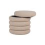 Voir la diapositive 2 : LISA DESIGN Marely - pouf - en tissu bouclette