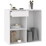 Voir la diapositive 3 : VIDAXL Armoire a cosmetiques Blanc 80x40x75 cm Bois d'ingenierie