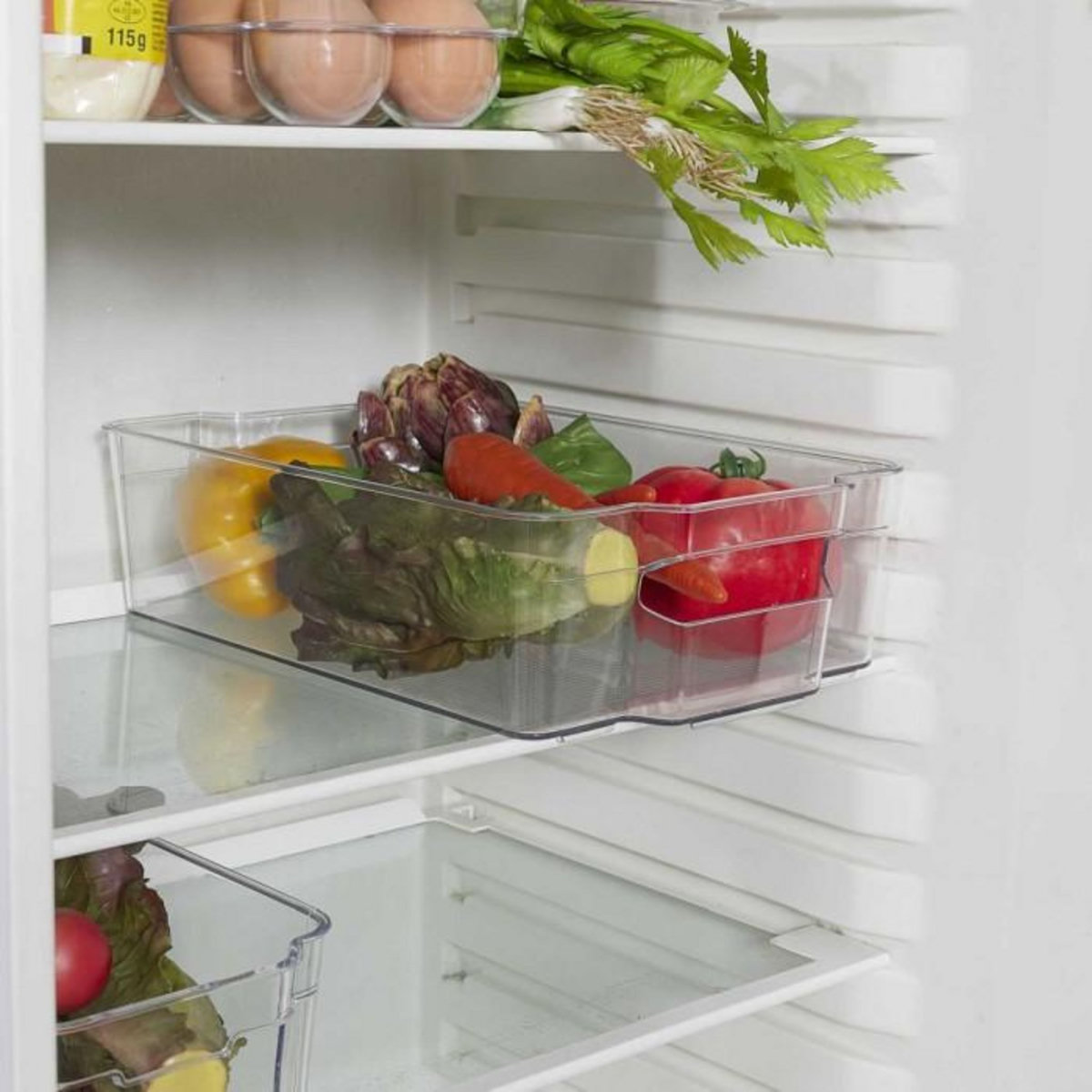 Paris Prix Bac de Rangement Frigo  Line  6L Transparent